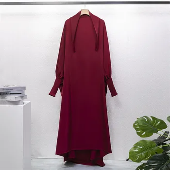 2023 Новый мусульманский Традиционный Дубайский модный костюм-двойка с принтом Для женщин Свободного размера, Европейские Кимоно и брюки для пляжной вечеринки