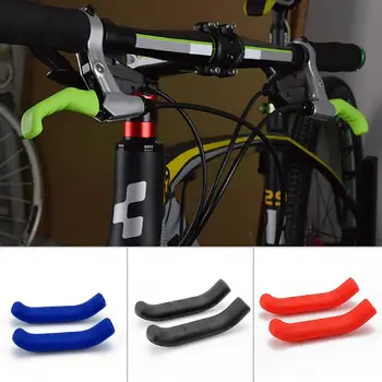 2шт MTB велосипеда, складная ручка велосипедного тормоза, защитные чехлы, силиконовая крышка, устойчивая к разрыву, нескользящая, удобная в использовании