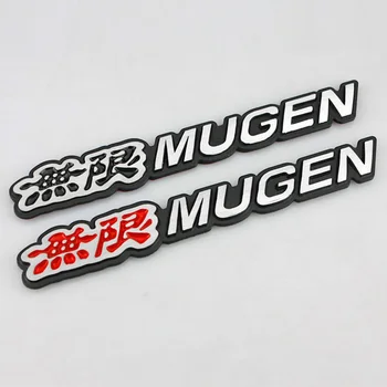 3D Металлический Логотип Mugen Эмблема Багажника Автомобиля Значок Для Civic Accord 7 Type R FN2 FK8 Fit Jazz RS CRX Аксессуары Для Наклеек Mugen