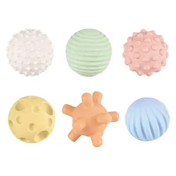 6шт сенсорных игрушечных шариков, детская игрушка для купания в бассейне, для вечеринки, для малышей 1-3 лет