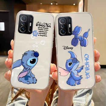 Disney Stitch Cool Для Redmi K60 K50 K40 K30 K20 Go S2 8A 7A 6Pro 5 Plus 5G Прозрачный Чехол Для Телефона