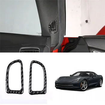 Автомобильная Накладка Крышки Воздухозаборника Передней А-Образной Стойки из Углеродного Волокна для Chevrolet Corvette C7 2014-2019