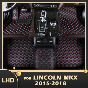 Автомобильные коврики для Lincoln MKX 2015 2016 2017 2018 Пользовательские автоматические накладки для ног Автомобильный ковер Аксессуары для интерьера