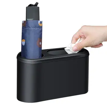 Автомобильный подстаканник для мусорного бака Автомобильный держатель для напитков для хранения отходов Простой в установке автомобильный подстаканник для мусорного бака