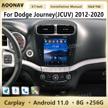 Автомобильный радиоприемник 8 + 256G для Dodge Journey (JCUV) 2013-2020 Android 11 Стерео 2 Din 4G Видео Carplay Мультимедийный плеер GPS Navi
