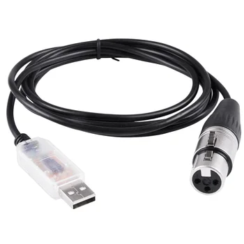 Адаптер FT232RL USB к RS485 XLR интерфейсный кабель DMX DMX512 Кабель контроллера сценического освещения