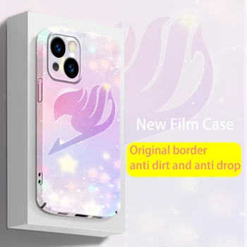 Аниме Fairy Tail для iPhone 14 13 12 Mini 11 XS Pro Max X XR 8 7 6 Plus 5 SE 2020 Чехол для телефона из пленки Feilin в твердом переплете