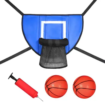 Батут Баскетбольное кольцо для игры в садовые ворота с насосом для мяча Простота установки