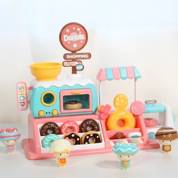 Детские игрушки для мальчиков и девочек, продажа пончиков, машинка, игровой домик, пазл, кухонный набор 3-4 лет