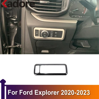 Для Ford Explorer 2020 2021 2022 2023, Фара, выключатель Света, Отделка крышки, Аксессуары для украшения интерьера автомобиля