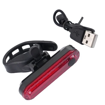 Задний фонарь велосипеда USB Перезаряжаемый Красный СВЕТОДИОДНЫЙ Яркие Задние фонари Подходят К любому Велосипеду / шлему, Просты в установке Для обеспечения безопасности езды на велосипеде