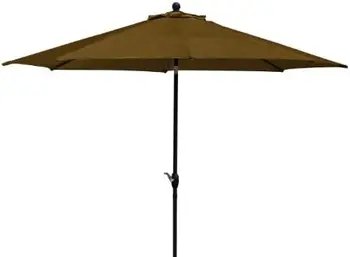 Зонт с автоматическим наклоном, олефиновая ткань, хаки