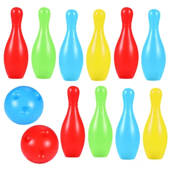Игрушка с шаром для боулинга Интересная Износостойкая Пластиковая булавка Для детей Аксессуары для детских игрушек