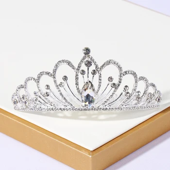 Классические Милые свадебные аксессуары для волос Женская корона для детей, диадемы и короны для девочек, свадебный подарок подружке невесты, Невеста для девочек