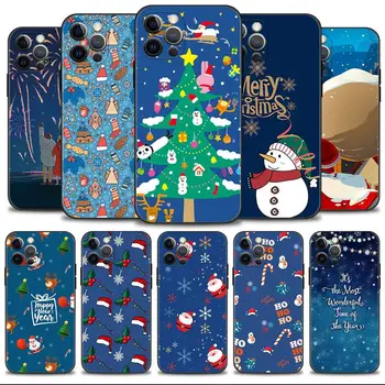 Мультяшный Чехол Для Телефона Merry Christmas Tree Для Apple iPhone 15 11 14 13 12 Pro Max 13 12 Mini XS Max XR X 7 8 Plus Силиконовый Чехол