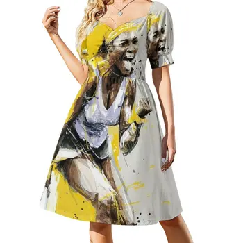 Новое платье Серены Уильямс без рукавов, элегантные вечерние платья для женщин 2023, женское летнее платье