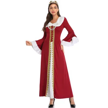 Новое платье средневековой ведьмы для женщин, одежда для карнавала на Хэллоуин, одежда для косплея, костюмы невесты-вампирши Средневековья