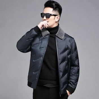 Новый мужской пуховик на осень / зиму 2023, дизайнерская одежда высшего качества, повседневная пуховая куртка из белого утиного пуха 90-х годов, повседневная пуховая куртка