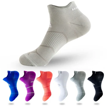 Носки для бега, Мужские баскетбольные Дышащие противоскользящие Спортивные Велосипедные прогулки, Женские уличные носки, Нейлоновые спортивные носки без пота