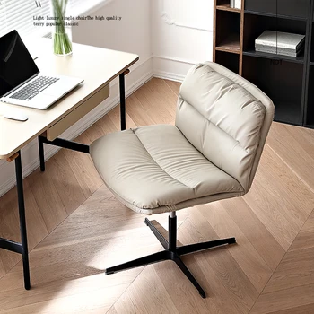 Офисный стул с кожаной обивкой, офисное кресло с подушкой для спинки, Роскошная дизайнерская офисная мебель Sillas De Oficina