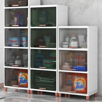 Простые современные пластиковые кухонные шкафы, бытовой многофункциональный шкаф для гостиной, шкаф для хранения кухонной мебели