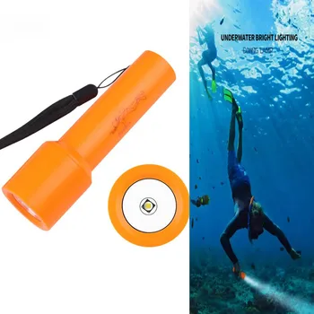 Профессиональный фонарик для подводного плавания Водонепроницаемый IPX8 для дальних снимков с фиксированным фокусом, спортивный фонарь для подводного плавания 18650