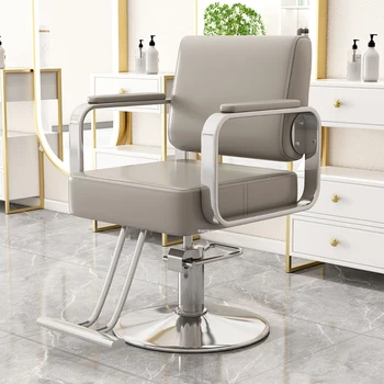 Скандинавское парикмахерское кресло, Салонная мебель для салона красоты, профессиональное парикмахерское кресло, Высококлассное удобное парикмахерское кресло