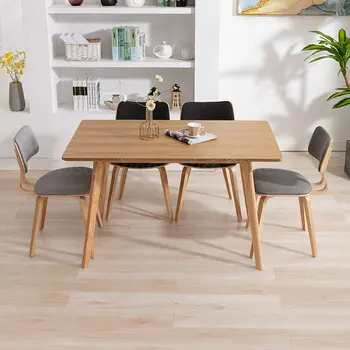 современный обеденный стул для кухонной мебели из массива дерева, стулья для столовой, минималистский стул для гостиной в маленькой квартире