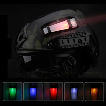 Тактический сигнальный фонарь для выживания на открытом воздухе проблесковый маячок Водонепроницаемый фонарь для тактического шлема для охоты, велоспорта, страйкбола