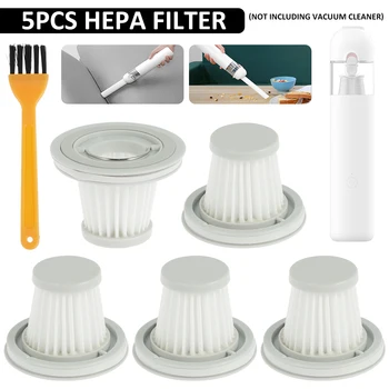 Фильтр для пылесосов 5шт, совместимый с пылесосом Handy, Фильтр HEPA со щеткой, Аксессуары для беспроводного мини-пылесоса
