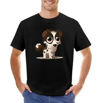 футболка с изображением собаки колли lps, мужская футболка с графическим рисунком