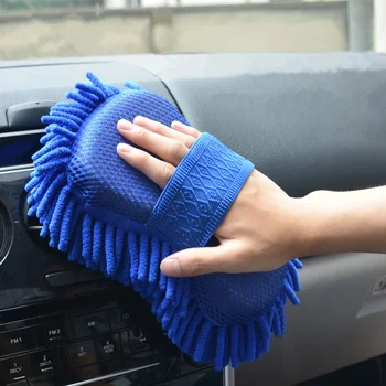 Щетка для чистки автомобиля Инструменты для чистки микрофибры Губка для мойки автомобилей Полотенце для мытья Авто Перчатки Аксессуары для мойки автомобилей
