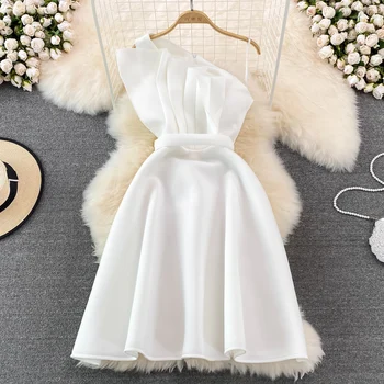 Элегантное вечернее белое платье для женщин 2023, Новые летние вечерние платья без рукавов, женская одежда для выпускного вечера, Женский Vestido Robe